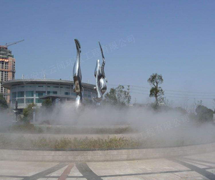 休閑廣場(chǎng)造景、降溫