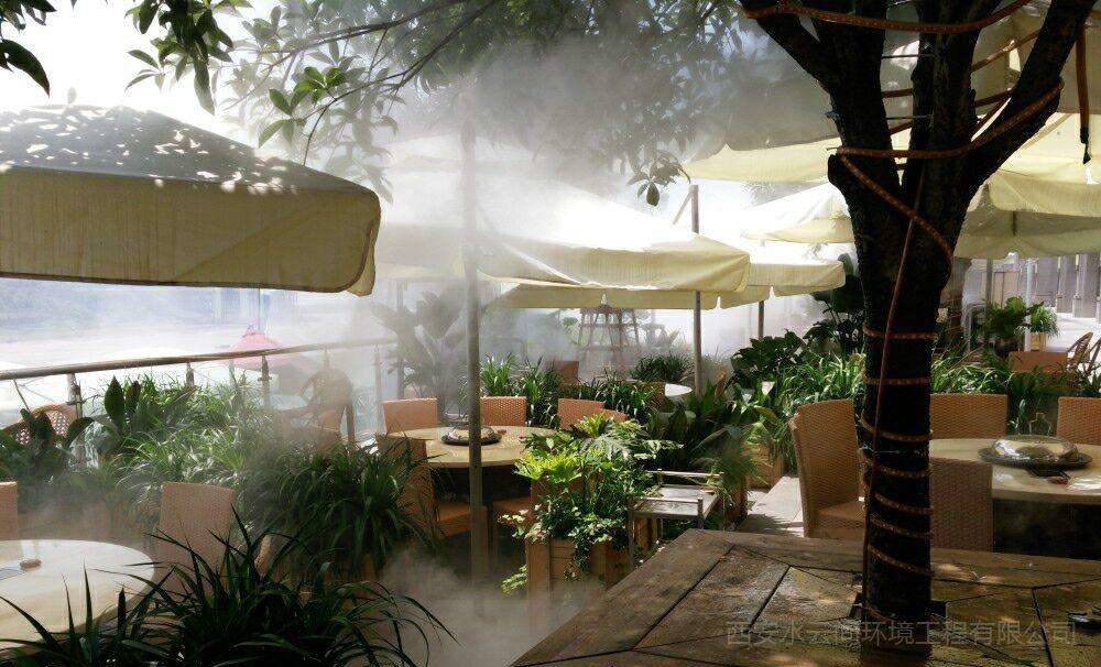 西安水云間噴霧降溫系統(tǒng)為餐飲飯店增加新亮點(diǎn)