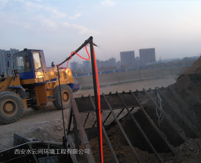 西安水云間建筑工地噴淋降塵系統(tǒng)案例